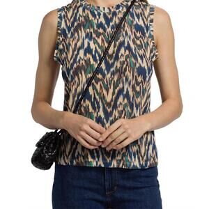 NEW ULLA JOHNSON ines sleeveless top in riverslate